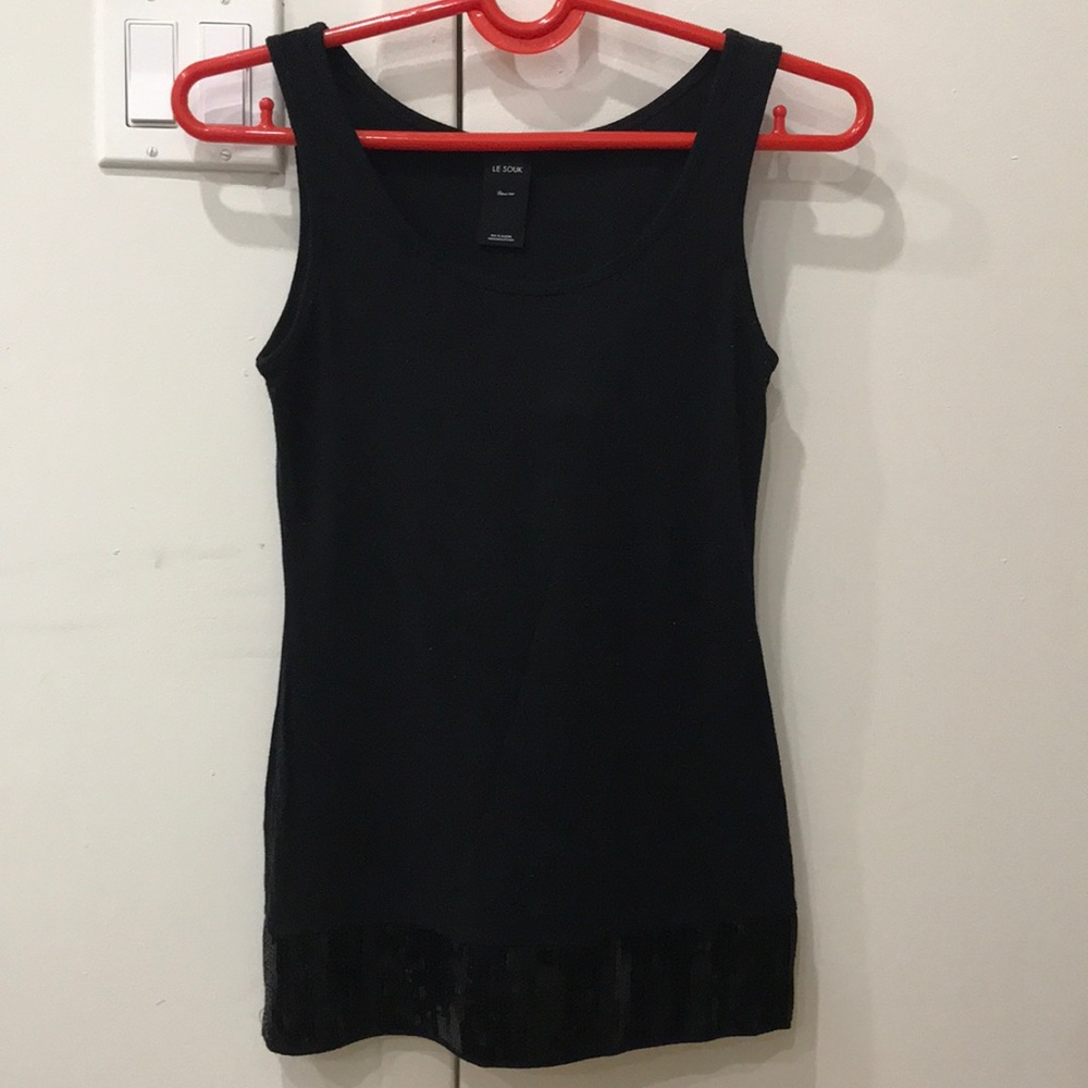 Fancy tank top black size M